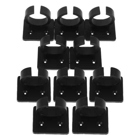 FESTFENDS Microphone Holder Black 10Pcs Microphone Wall Hanger For Karaoke Recording Studios