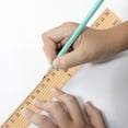 thumbnail image 1 of KHBUAB 10Pcs Wood Measuring Rulers with Clear Markings for Office Art Craft and Mathematical Use, 1 of 7