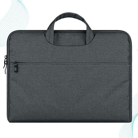 WHAMVOX 11.6 Inches Fashion Portable Computer Storage Bag Laptop Tote Bag Business Briefcase Compatible for Macbook12 (Dark Gray)