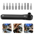 thumbnail image 1 of WHAMVOX  11 Pcs Screwdriver Set Handle Wrench Tool Torque Ratchet Black, 1 of 8