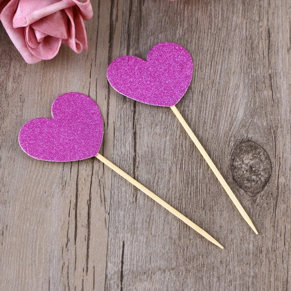 WHAMVOX  12 PCS Cake Insert Wedding Toppers Home Party Decorations Bride