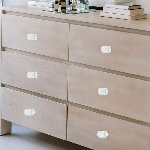 DECORNIJIA Cylindrical Furniture Handle Silver 12Pcs 0.90X0.71X0.71In