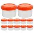 thumbnail image 1 of WHAMVOX  12 Pcs Container Portable Salad Dressing Condiment Bottles Travel, 1 of 8