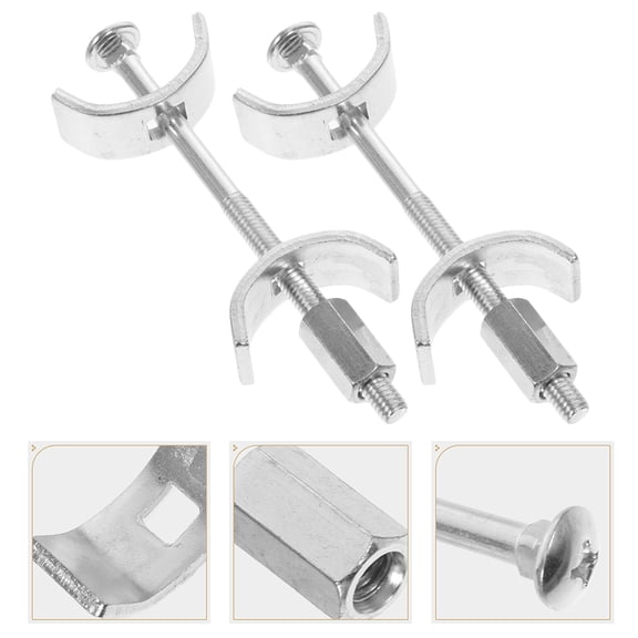 WHAMVOX 12 Pcs Countertop Connector Hardware Worktop Kitchen Joint Silver