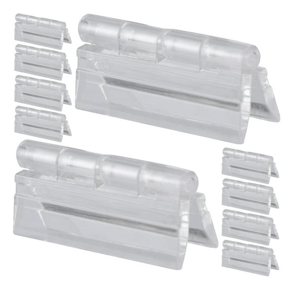 WHAMVOX 12 Pcs Electronic Cabinet Hinge Hidden Hinges for Doors Transparent