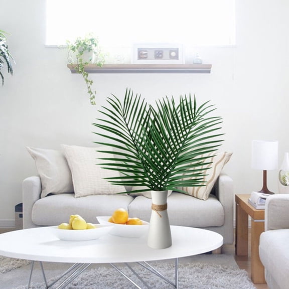 DECORNIJIA simulated plants Artificial Plant Leaves Plastic Simulation Homes 12 Pcs