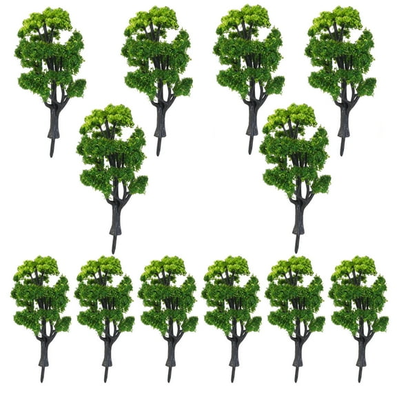 WHAMVOX 12 Pcs Garden Landscape Scenery Scale Trees Scenery Model
