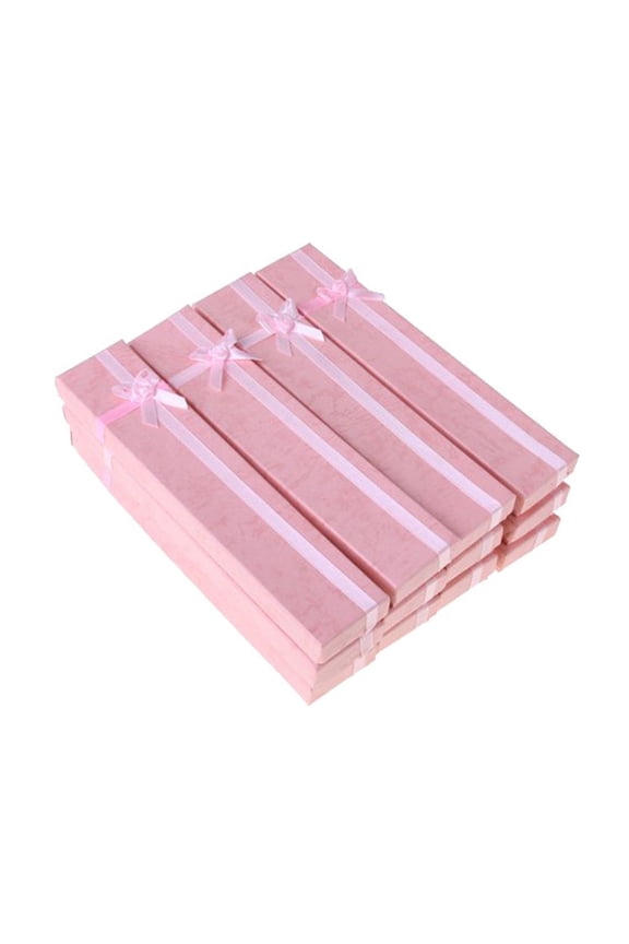 Luxury Pink Case for Necklace Bracelet and Watches 12Pcs