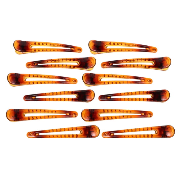 WHAMVOX 12 Pcs Makeup Hairpins Woman Clips Cute for Women Small Coffee