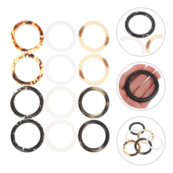 WHAMVOX 12 Pcs Napkin Rings Set Resin Napkin Ring Holders Napkin Dinning Table Setting Decors For Halloween Thanksgiving Party Decoration Dining Table Family Gatherings