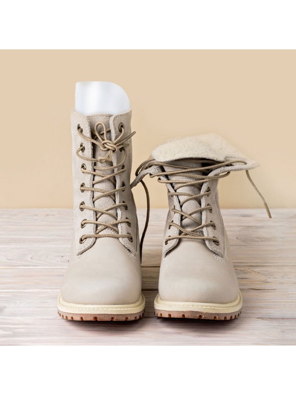 Reusable Boot Shaper Inserts, White Plastic, Supports Tall Boots, Prevents Deformation
