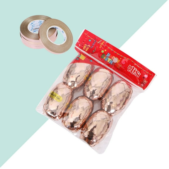 WHAMVOX 12 Pcs Rose Gold Ribbons Gift Ribbons Curling Ribbons for Gift Present Souvenir Crafts