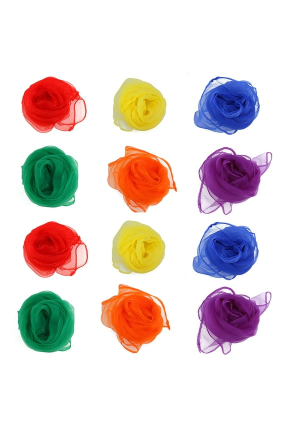 12 Pcs Scarves for Dance Recital Candy Color Kindergarten