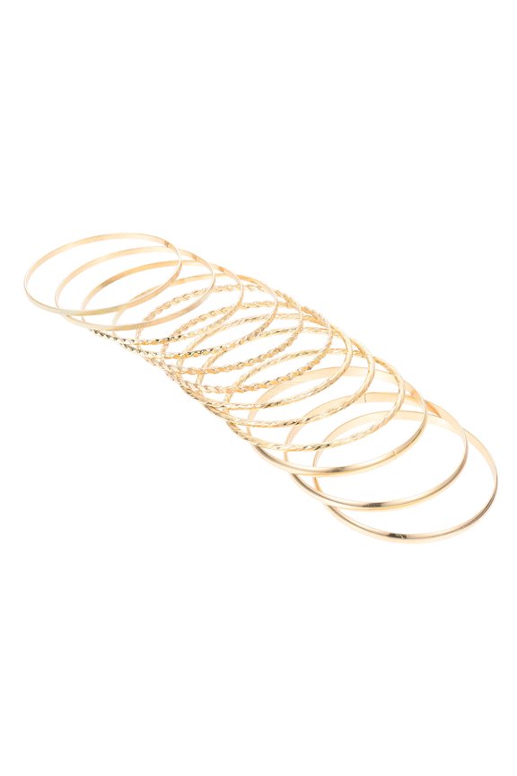 12 Pcs Summer Wrist Bangle Bracelet Set Costume Matching Bracelets Bridesmaid