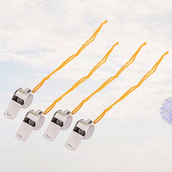 WHAMVOX 12 Pcs Whistle Lanyard Survival Sports with Emergency Seaside