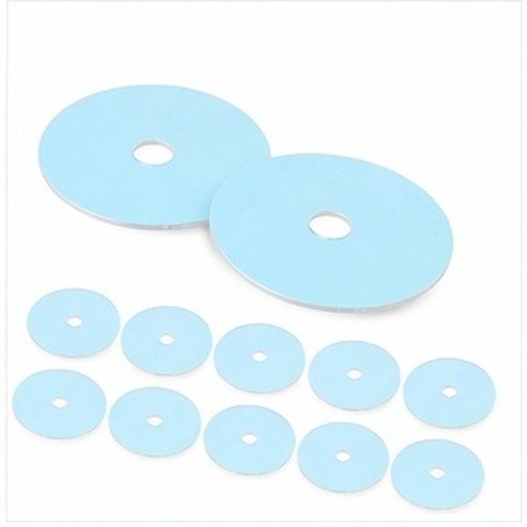 WHAMVOX 12-Piece Mini CD Pendant Keychains, Holographic Plastic Album Charms for Bags and Keys