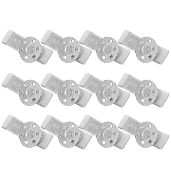 WHAMVOX 12 Sets Basin Replacement Sink Clips Kitchen Accessories Silver