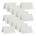 thumbnail image 1 of WHAMVOX 120Pcs Name Tent Cards Rectangular Frame Guest Guidance Wedding Seat Cards Couples Event Organizers, 1 of 8