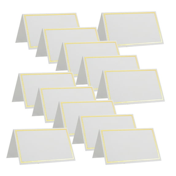 WHAMVOX 120Pcs Name Tent Cards Rectangular Frame Guest Guidance Wedding Seat Cards Couples Event Organizers