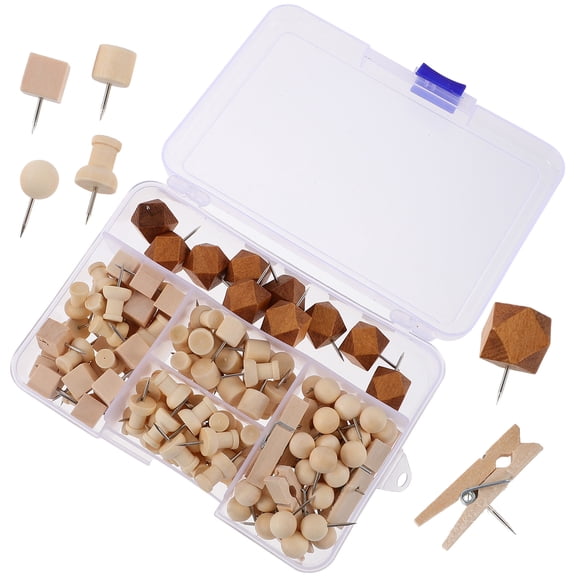 WHAMVOX 128 Assorted Color Thumb Tacks for Paper Fixing and Photo Display