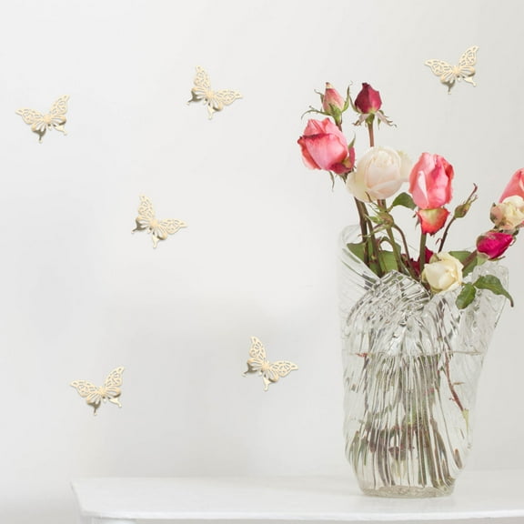 WHAMVOX 12PCS 3D Butterfly Wall Decor Butterfly Decorations Removable Butterfly Decor Butterfly Wall Stickers for Birthday Party Garden Cake Decoration