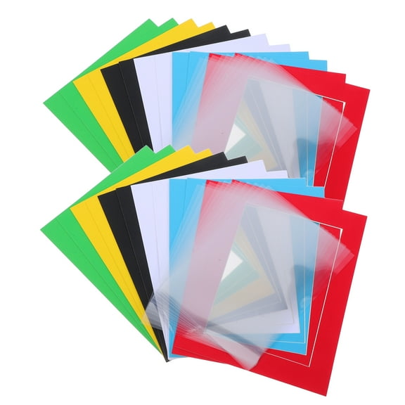 WHAMVOX 12PCS Kids Artwork Frames with Cardboard Paintable Picture Frames with Transparent Film for School Projects Home Decor Parties and Special Occasions