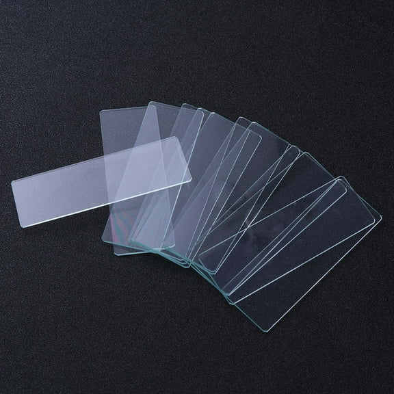 WHAMVOX 12PCS Microscope Blank Glass Slides for Basic Biological Science Education