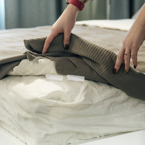 WHAMVOX 12Pcs Bed Clip Holders Grippers Blanket Fasteners Reusable Blanket Clips Keep Mattresses Secure