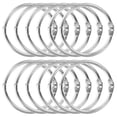 thumbnail image 1 of WHAMVOX 12Pcs Reusable Book Rings Loose Leaf Book Rings Metal Notepad Rings Loose Leaf Metal Binder Rings, 1 of 8
