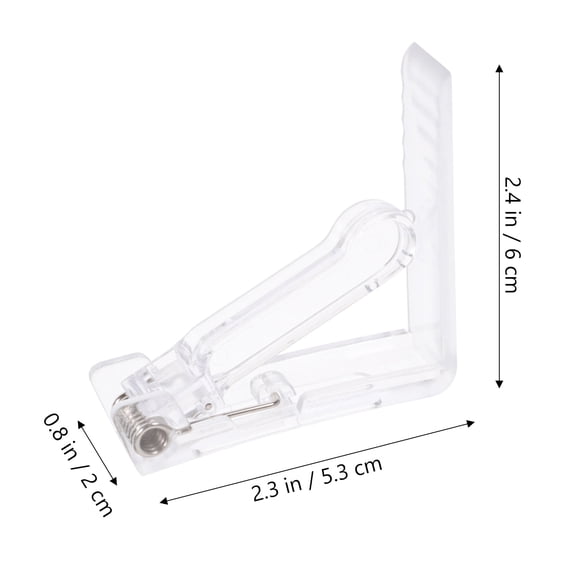 WHAMVOX 12-Pack Transparent Tablecloth Clips, Rectangular Shape, Indoor Table Cover Holders