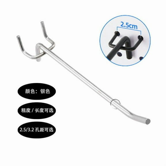 WHAMVOX 12pcs Heavy Duty Pegboard Hooks Metal Peg Board Tool Holders Pegboard Accessories For Garage Jewelry Display And Storage