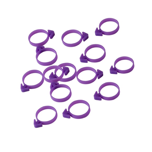 ROMANSENTIAL 12-Pack Silicone for Cake Decorating Icing Bag Sealings, Piping Tools for Baking and Pastry