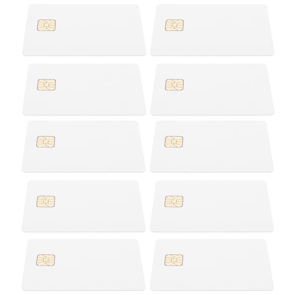 WHAMVOX 12pcs Information Cards White Cards with Chip Intelligent Card Accessory
