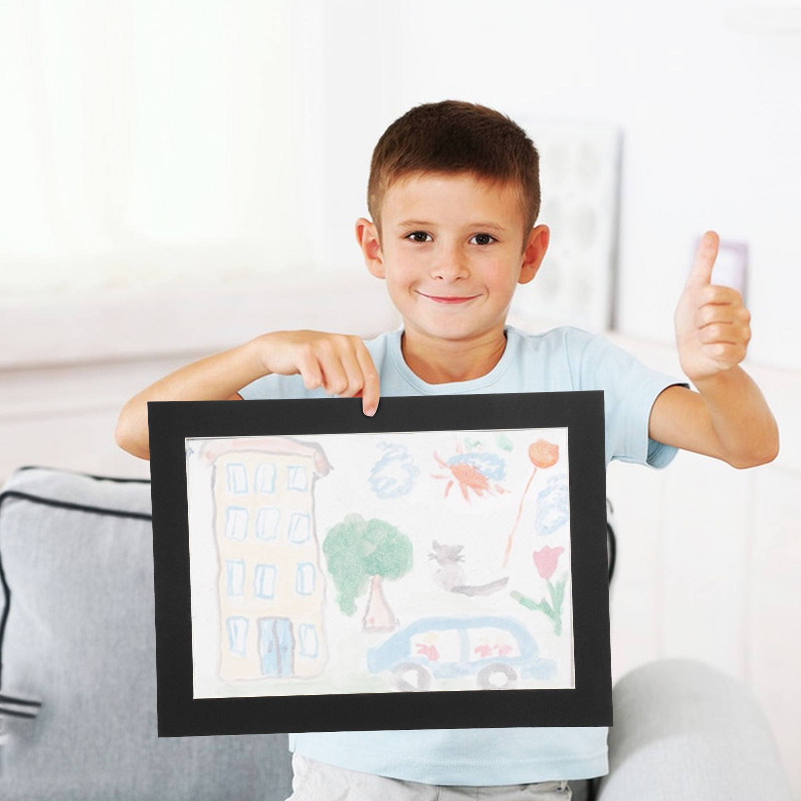 WHAMVOX 12pcs Kids Art Display Frames 8k Cardboard Frames For Children ...