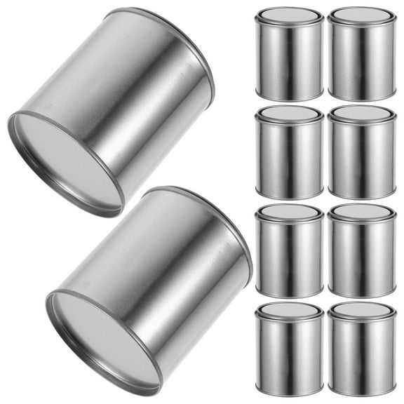 WHAMVOX 12pcs Metal Paint Cans with Lids Pitch Containers Multipurpose Storage Small Pails Pitch Containers Empty Metal Paint Cans with Lids Paint Storage Containers Tiny Empty Pitch Small Metal Pails