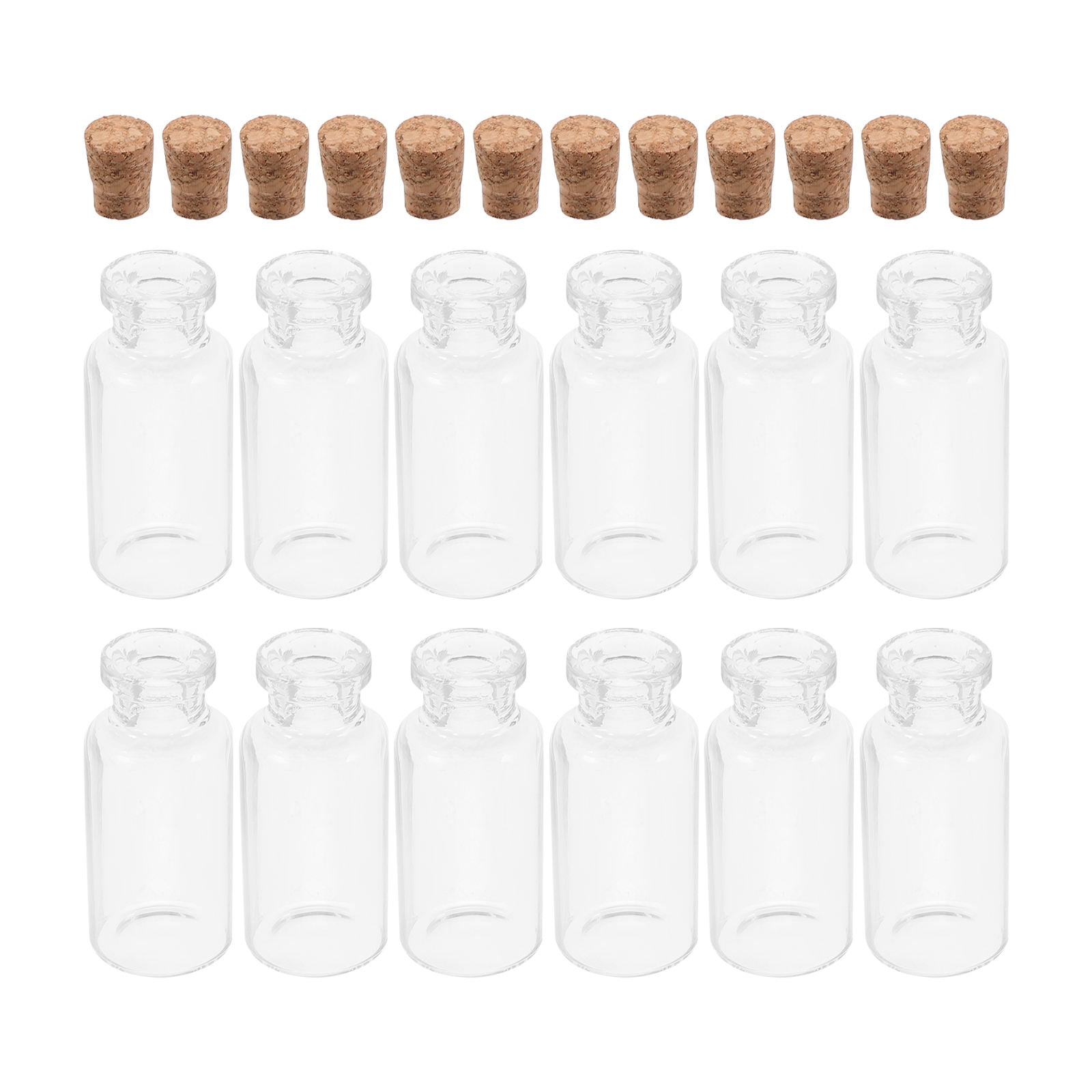 Mini Cork Glass Bottlesnull