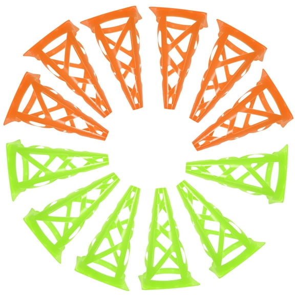 WHAMVOX 12pcs Multi-color Soccer Cones Training Football Cones Multi-function Agility Cones