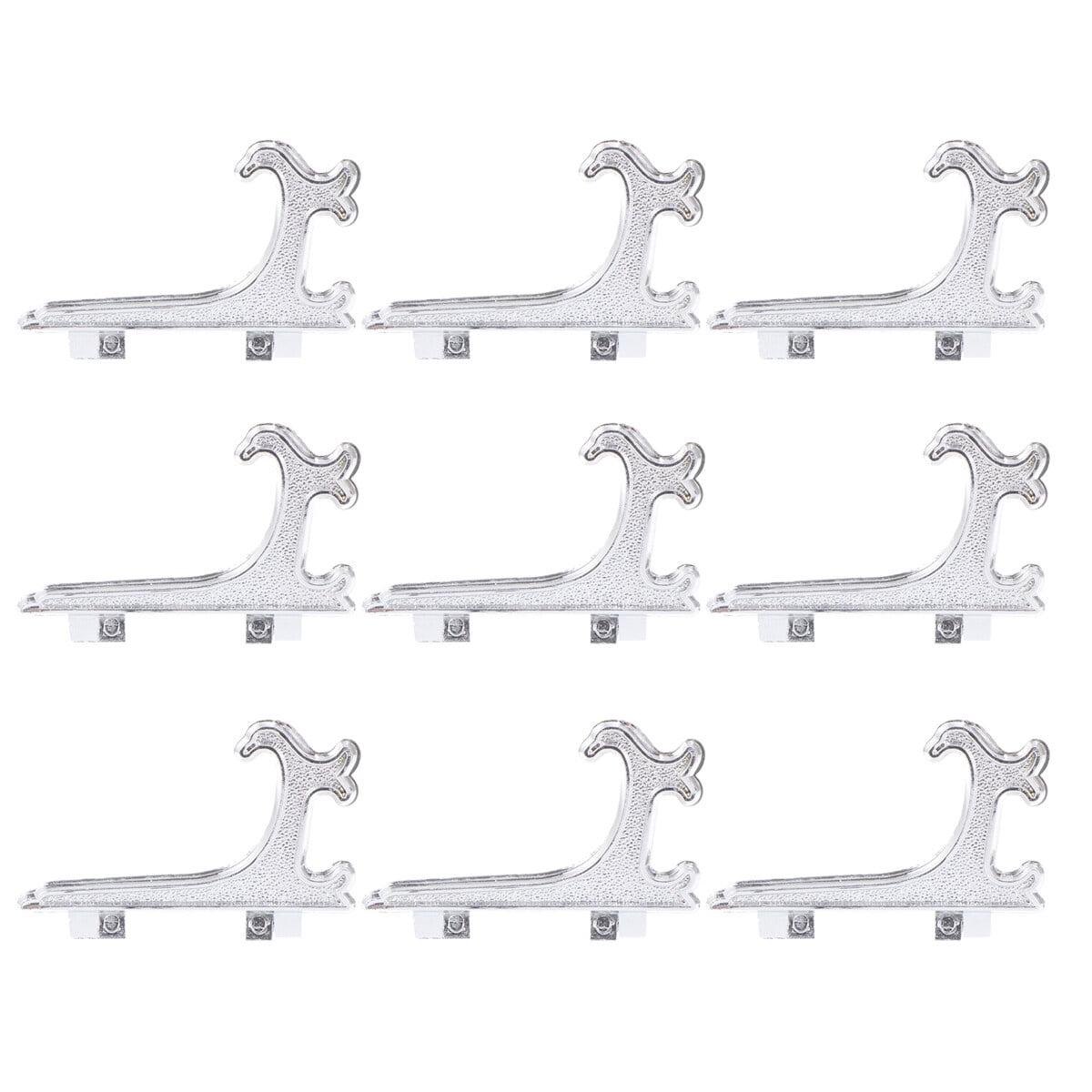 WHAMVOX 12pcs Plate Display Stand Tray Rack Golden Silver Tray Rack ...