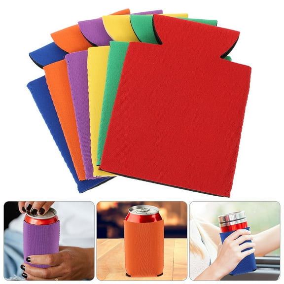 WHAMVOX 12pcs Reusable Insulated Beer Can Sleeves Can Cooler Covers For Soda Beer Cold Drink Sleeve Beer Soda Cover Beer Can Cover Reusable Beer Cover