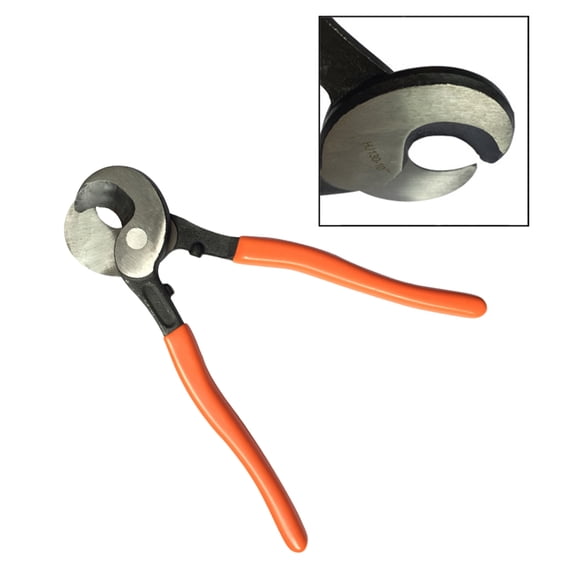 ROMANSENTIAL Crimping Pliers 130 Common Copper Aluminum Cable Cutting Hand Insulated Pliers Orange 1Pcs