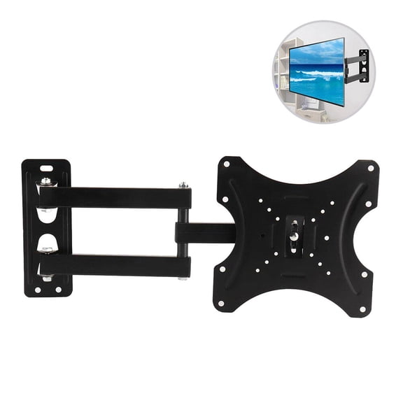 WHAMVOX 14-42 Inch Stretchable LCD TV Wall Mount Bracket Universal Rotated Holder for Flat Panel TV(Black)