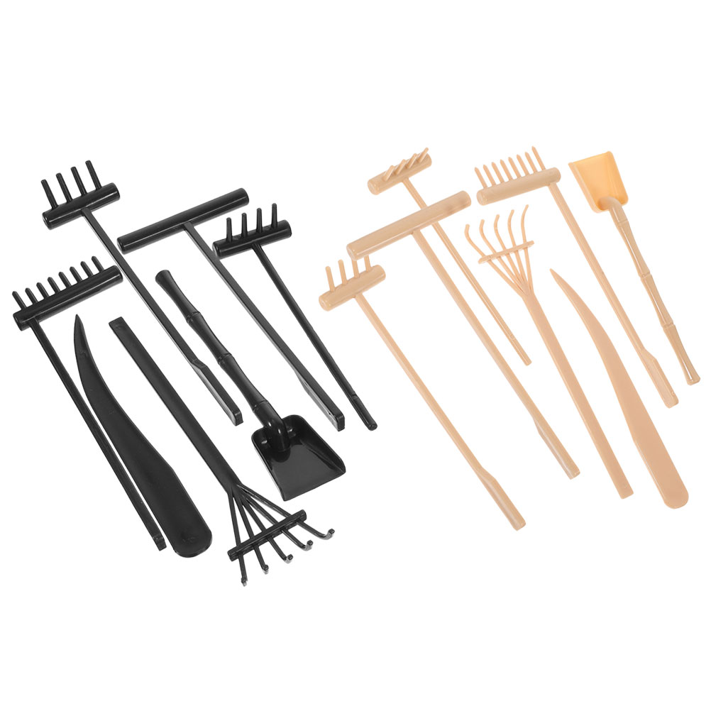 Sand Box Rake WHAMVOX 14pcs Zen Garden Rake Sandbox Garden Rake Meditation Zen Garden ...