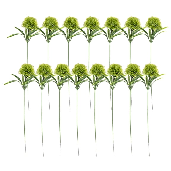 WHAMVOX 15 Pcs Artificial Dandelion 25.00X3.50X3.50CM Green
