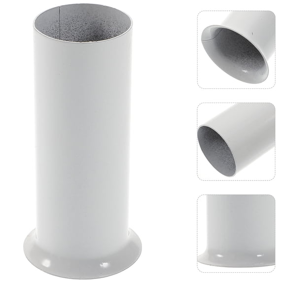 WHAMVOX 15 Pcs Candle Socket Sleeves Metal Hanging Lamp Base White