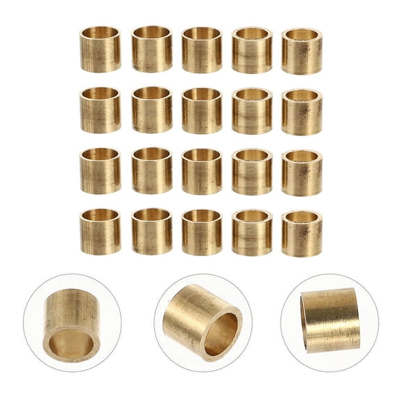 WHAMVOX  15 Pcs Copper Ferrules for Cue Stick Billiards Parts Snooker Pool Hoops