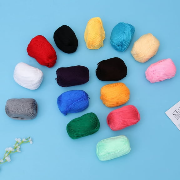 YSNOOWE Yarn For Beginner Crocheting Assorted Color 15Pcs