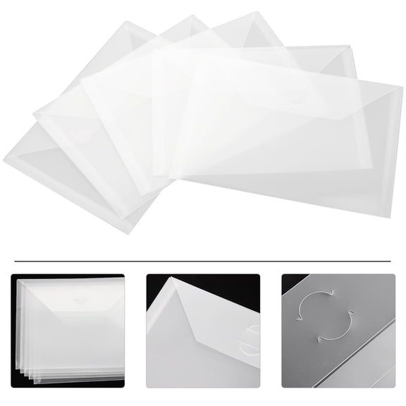 WHAMVOX 15 Pcs Stencil Bag Storage Bag Stamps Storage Stencil Storage 18X13cm