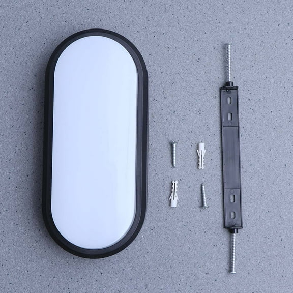 DECORNIJIA Bedroom Wall Lamp Black Plastic 1Pack