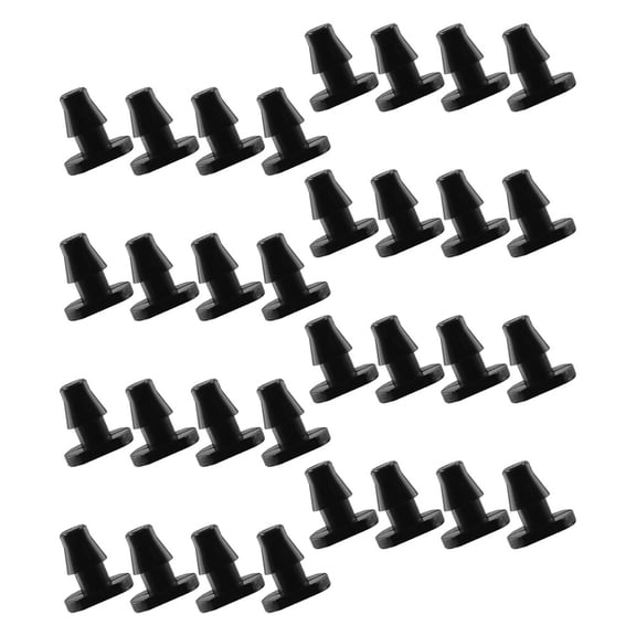 WHAMVOX  150 Pcs Drip Irrigation Pipe Plug Plant System Barbed Connectors Fittings Plugs Black