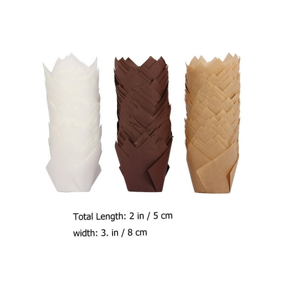LITINKIMI Cupcake Liners Baking Cups Paper Khaki 150Pcs 2x2x3in